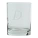 Block Monogram Double Old Fashioned Set of 4 - D