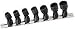 Armstrong 19-160 7pc 3/8 Drive 12pt Black Oxide Fractional Universal Socket Set