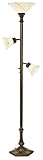 Kathy Ireland Bronze Bistro Terrace Torchiere Floor Lamp