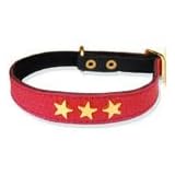 11.5 inch red Leather cat collar -red leather cat collar for your pet by Pet Jewelry