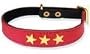 11.5" inch red Leather cat collar -red leather cat collar for your pet