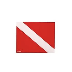 Dive Flag Vinyl Coated 2.5 X 3.5 Sticker