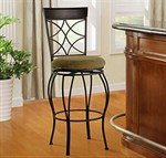 Linon Curves 24" Counter Stool - Metallic Brown