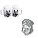 Rottweiler Large Salt and Pepper Shaker, Porcelain by Rosalinde (4')