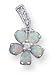 Sterling Silver Opal Flower Pendant