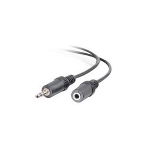 Cables To Go 40408 3.5 mm Male Female Stereo Audio Extension Cable, Black (12 Feet) by Cables To Go