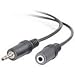 12FT 3.5MM Stereo Audio Extension M/f Black Value