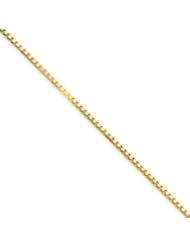 14k Gold 1.5mm Box Chain 9 Inches