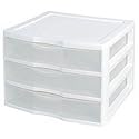 Sterilite #20938003 3 Drawer White Organizer