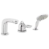 Hansgrohe 04129000 Solaris E Trim, 3-Hole Thermostatic Tub Filler, Chrome