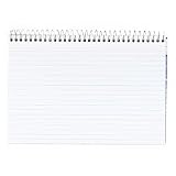 Spiral Bound Index Cards,Ruled,Perforated,5x8,White (ESS40284)