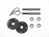 Hood And Deck Pinning Kit Incl. 2 Chromed Safety Pins/Self-Adhesive Scuff Plates/Hardware .04375 in. Pins