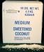 SWEETENED MEDIUM COCONUT, Bulk Pack, 10 Pounds