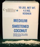 SWEETENED MEDIUM COCONUT, Bulk Pack, 10 Pounds by International Coconut