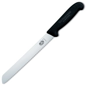 Victorinox Cutlery 8-Inch Wavy Edge Bread Knife, Black Fibrox Handle Victorinox Cutlery 8-Inch Wavy Edge Bread Knife, Black Fibrox Handle