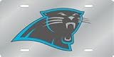 Carolina Panthers Laser Cut Silver License Plate