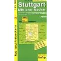 Radwanderkarte Stuttgart 1 : 75 000. Mittlerer Neckar: Von Heilbronn im Norden bis Lichtenstein im S�den. Von Herrenberg im Westen bis Schw�bisch-Hall im Osten. (Rad- und Freizeitkarte)