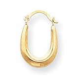 Sardelli - 14k Gold Small Oval Hoop Earrings, 14mm x 19mm