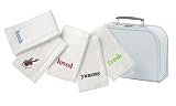Boy Greatest Hits Burp Cloth Set in Mini-Suitcase