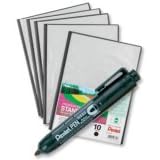 Pentel NX50 Permanent Marker Bullet Tip Black Ref NX50A [Pack 12 and FREE Presentation File] Jan-Mar 2008