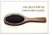 Mahogany oval flat brush made in Spain