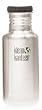 Klean Kanteen 18oz Poly Flat Cap Stainless Steel Water Bottle (Green)
