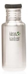 Klean Kanteen Stainless Steel Bottle - 18oz - Flat Cap