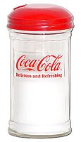 Coca-Cola Glass Sugar Dispenser Shaker Coke