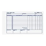 Daily Time Card, 2-Part Form, 4-1/4x7, 100 Cards/Pad RED4K406