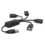 Usb Squid, 4-Port Hub, Black