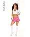 2pc private school girl, hook & eye shirt & skirt s/m