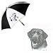   - Black Labrador Umbrella by Porcelain by Rosalinde (60' Arc)