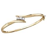 14kt. Gold, 1/2 ct. tw. Diamond Bangle Bracelet