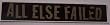 ALL ELSE FAILED - Logo - Sticker