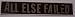 ALL ELSE FAILED - Logo - Sticker