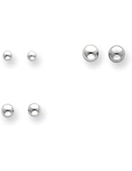 14k White Gold Childs 3mm 4mm 5mm Ball Stud Earring Se