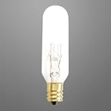 Buy 15 WATT T6 CANDELABRA TUBULAR LIGHT BULB LONG LIFE 145 VOLTS CLEAR by Unknown