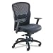 Basyx VL701ST11 VL700 Series Executive High-Back Swivel/Tilt Chair, Black Leather/Mesh