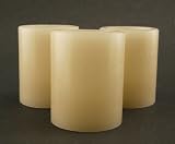 Review Creative Inc  / BATTERY OPERATED Pillar CANDLES Wax 2.5