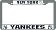 New York Yankees Chrome License Plate Frame - SET OF 6 - Sports Merchandise