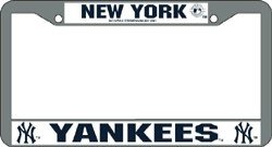 New York Yankees Chrome License Plate Frame