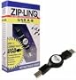 Cables Unlimited Retractable USB Cable - Black