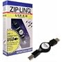 Cables Unlimited / ZipLINQ ZIP-USB-C01 Retractable USB Cable (Black)