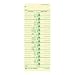 TOP12563 Time Cards, Numbered Days, 100/PK, 3-1/2x9 Image
