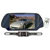 Pyle PLCM7200 7' Tft Mirror Monitor W/ Rear-view Night Vision Camera