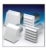 10 Fixed Metal Painted White Supply/Exhaust (Single) - FML10 Fantech-FML10