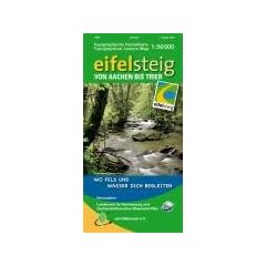 Eifelsteig von Aachen bis Trier 1 : 50 000: Topographische Karte 1 : 50 000 mit Wander- und Radwanderwegen und dem Verlauf des Eifelsteigs