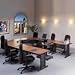 Tiffany Industries Meeting Plus&trade; Crescent Conference Table, 28 1/2in.H x 67in.W x 24in.D, Gray/Black