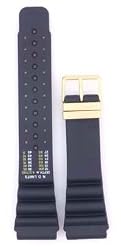 Citizen Watch Band Original Rubber 24mm Depth Measurement Gold Tone Buckle