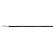 3mm Black Silk Necklace 30"